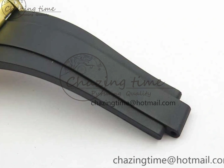 MiroTime 0124 Daytona 116589RBOW YG Rainbow Crystal BLF Best Edition Black Dial on Rubber Strap A EasyMatch 3238